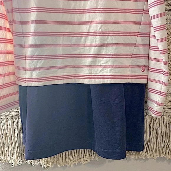 Joules Lucy Mock Layer Long Sleeves Dress with Sequin Rainbow - Picture 8 of 11